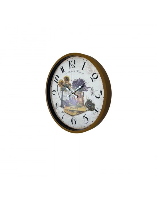 Lavande Provence 36 Cm Kahverengi Duvar Saati