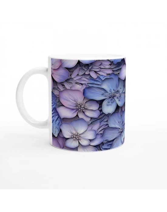 Lavanta Rüyası Çiçek Desenli Kupa