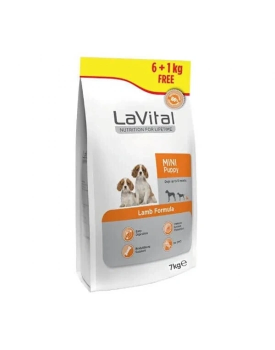 Lavital Mini Puppy Kuzu Etli Küçük Irk Yavru Köpek Maması 6+1 Kg
