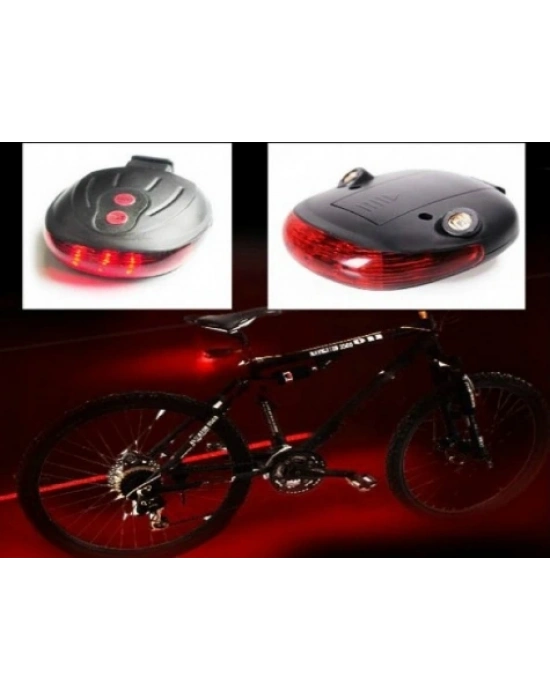 Lazer Güvenlik Şeritli Bisiklet Stop Lambası