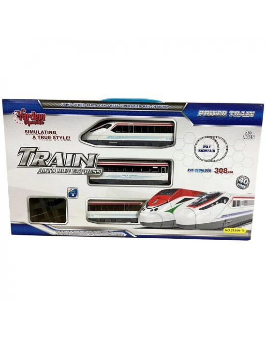 ® LE-2934A-11 40PCS ISIKLI 308CM HIZLI TREN SET-VRD