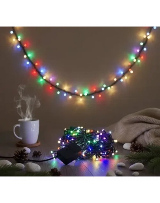 LED Damla Uçlu RGB Dekoratif Işık 10 Metre 100