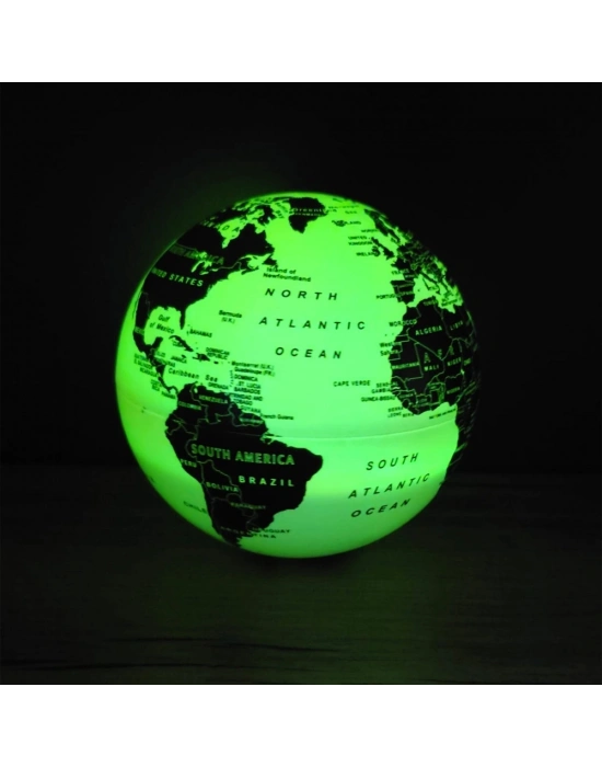 LED Işıklı 360 Derece Dönen Dünya Küresi