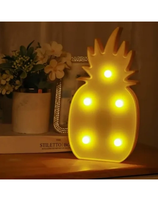 Led Işıklı Ananas Gece Lambası