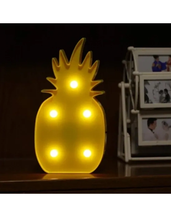 Led Işıklı Ananas Gece Lambası