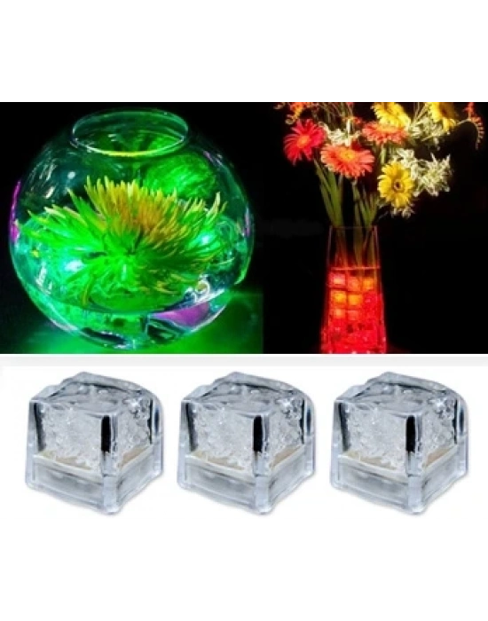 Led Işıklı Buz Küpleri (3 Adet)