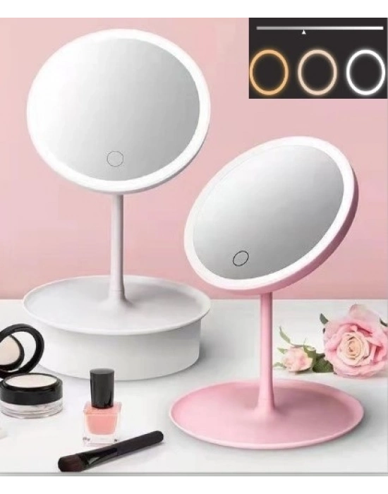 ® Led Işıklı Dokunmatik Makyaj Aynası 3 Kademeli Işık Ayarlı