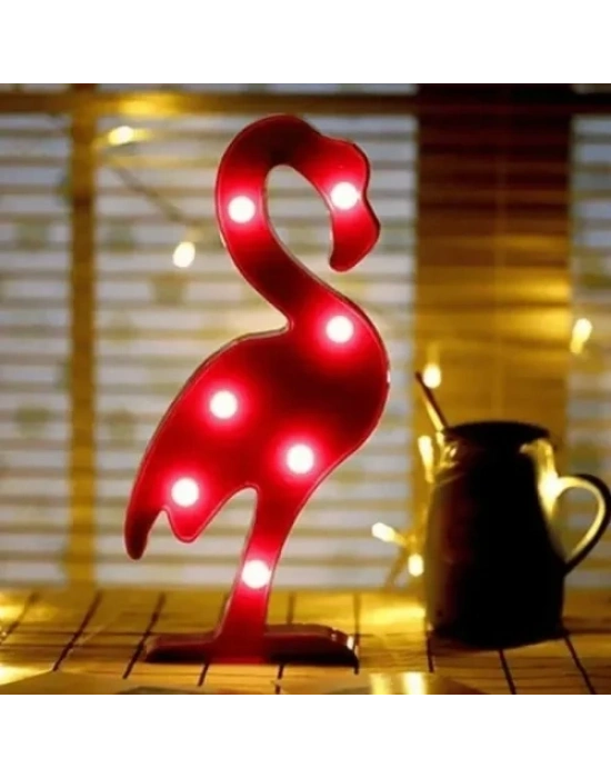 Led Işıklı Flamingo Gece Lambası