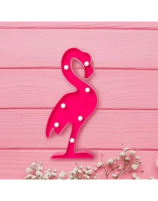 Led Işıklı Flamingo Gece Lambası