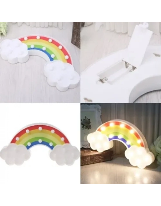 Led Işıklı Gökkuşağı Gece Lambası