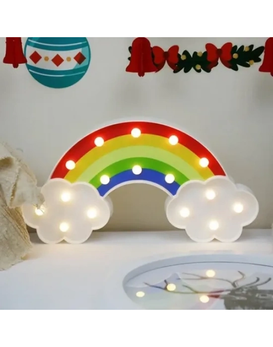 Led Işıklı Gökkuşağı Gece Lambası