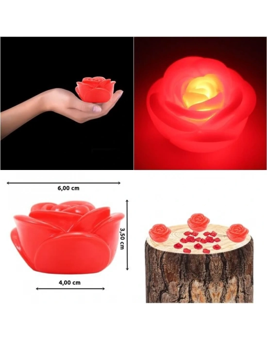 Led Işıklı Gül Romantik Gül