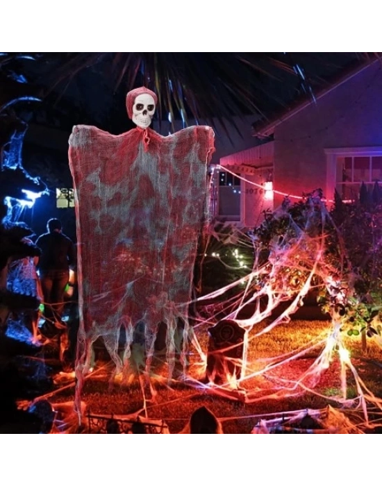 LED IŞIKLI KAHKAHA ATAN SESLİ SENSÖRLÜ KURU KAFA