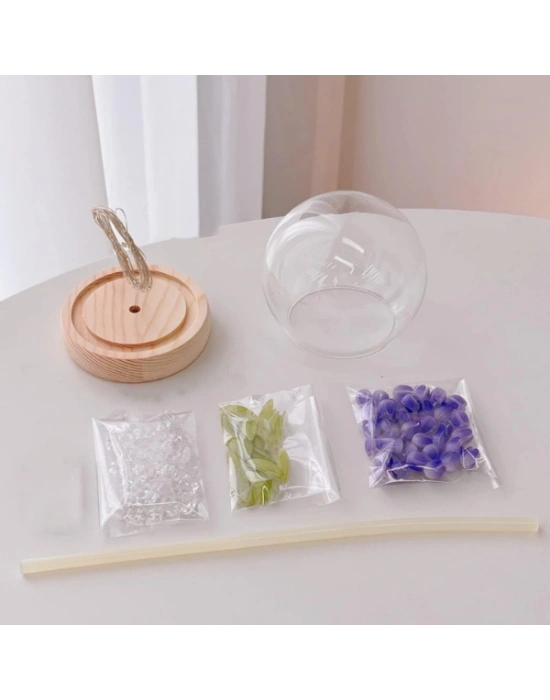 LED Işıklı Lale Cam Küre