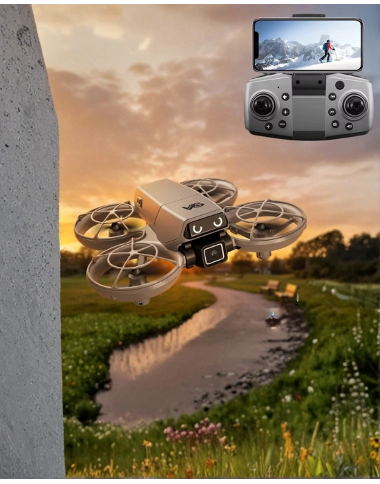 ® LED Işıklı Mini Drone Kameralı Headless ve APP Destekli