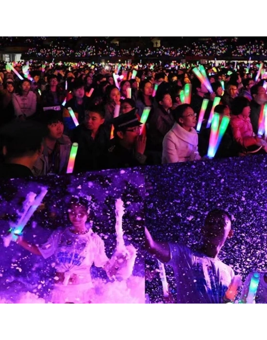 Led Işıklı Rengarenk Sünger Parti Çubuk