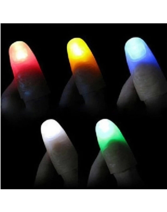Led Işıklı Renkli Sihirli Parmak Şaka