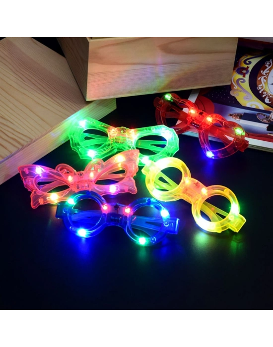 Led Işıklı Yanar Söner Parti Gözlüğü Seti 12 Adet