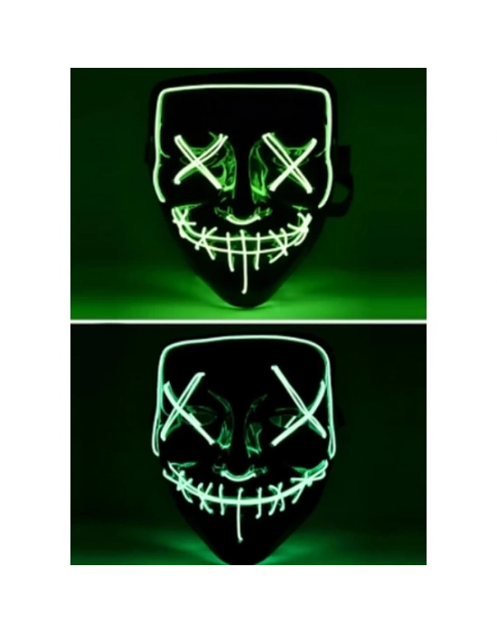 LED Işıklı Yeşil Maske