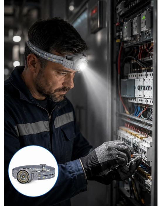 LED Kafa Feneri Eller Serbest Kullanım İçin Güçlü Işık Kaynağı