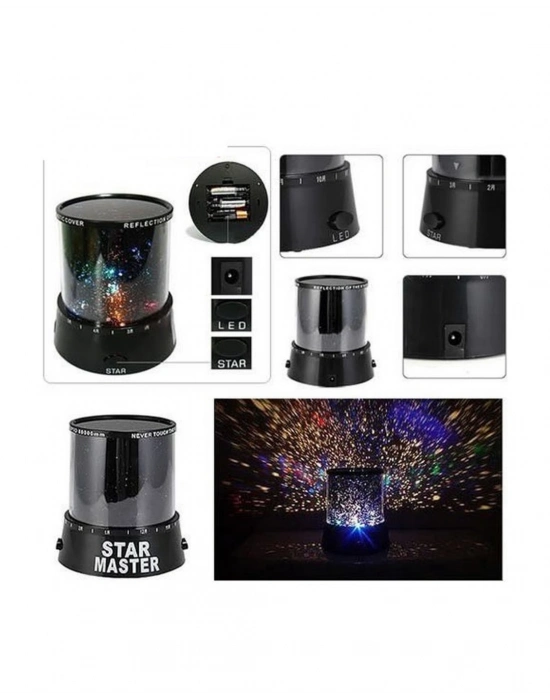 LED Yıldız Projeksiyon Lambası Romantik Oda Atmosfer Işığı