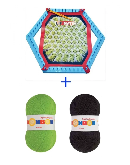 Lifmatik Lif Örme Seti Dokuma Tezgahı ve Lif İpi S2