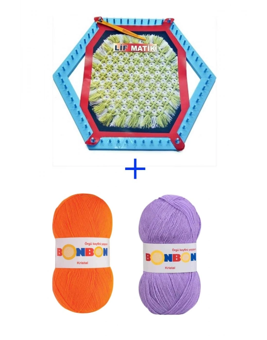 Lifmatik Lif Örme Seti Dokuma Tezgahı ve Lif İpi S3