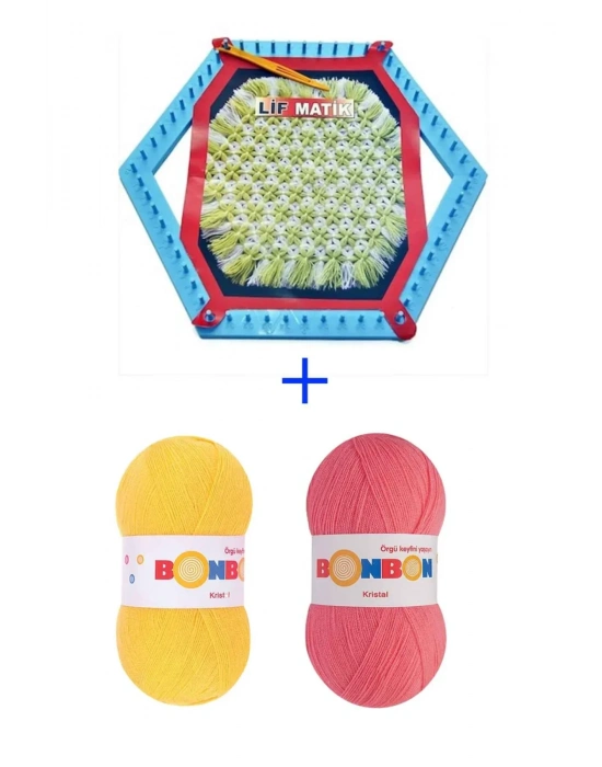 Lifmatik Lif Örme Seti Dokuma Tezgahı ve Lif İpi S4