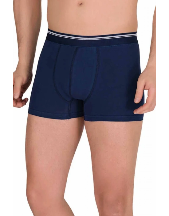 Likralı Erkek Boxer Şort Lacivert 1097B