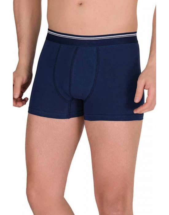 Likralı Erkek Boxer Şort Lacivert 1097B