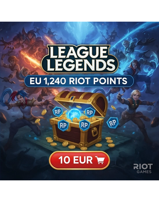 LoL 1240 RP EU West 10 EUR
