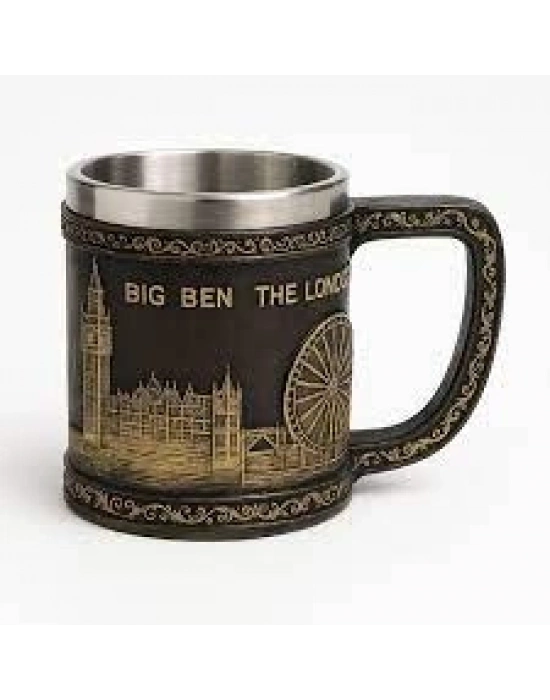 Londra Detaylı Çelik Kupa