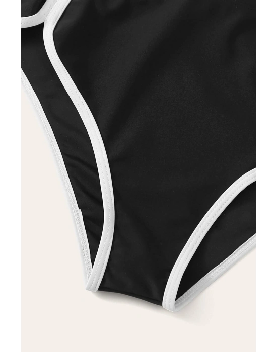 Kadın Siyah Pedli Yüksel Bel Sütyen Külot Takımı