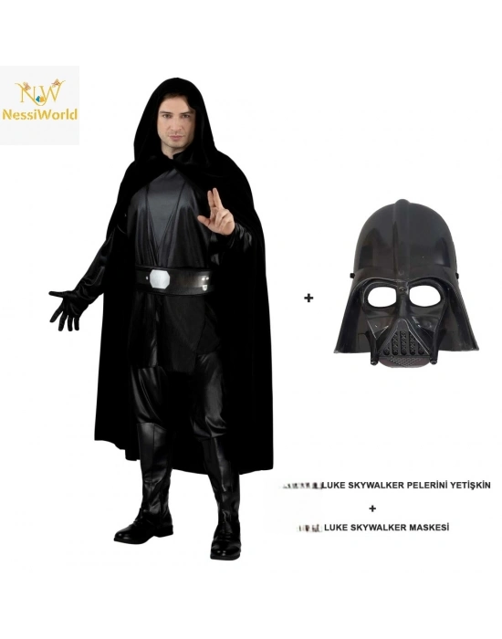 Luke Skywalker Pelerini Yetişkin Ve Maskesi