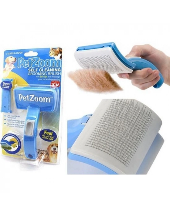 Lüks Basmalı Kedi Köpek Tarağı – Tüy Toplama ve Temizleme, Ergonomik, Kolay Kullanım