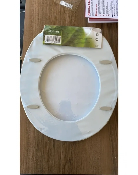 Lüks Klozet Kapağı Desenli Düz Kalın Süngerli Royaleks-14054