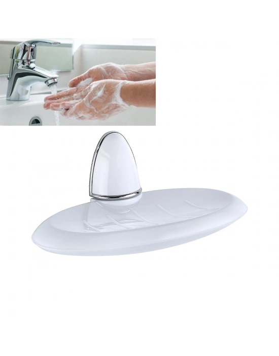 ®  Lüks Milenyum Sabunluk Dekoratif Beyaz Sabun Tutucu Stand