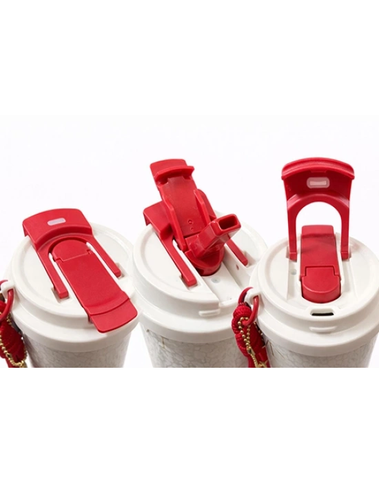 Lüks Tasarım Charm Detaylı Çift Katmanlı Vakumlu Termos Bardak