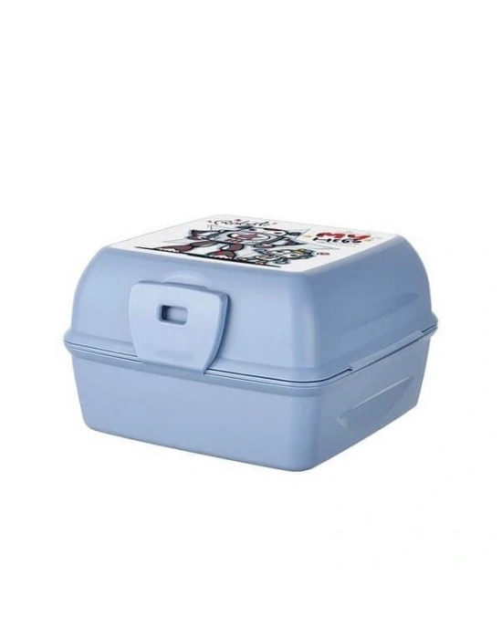 Luna 3 Bölmeli Çatal Bıçaklı Beslenme Kabı - Diyet Kabı - Çatal Kaşıklı