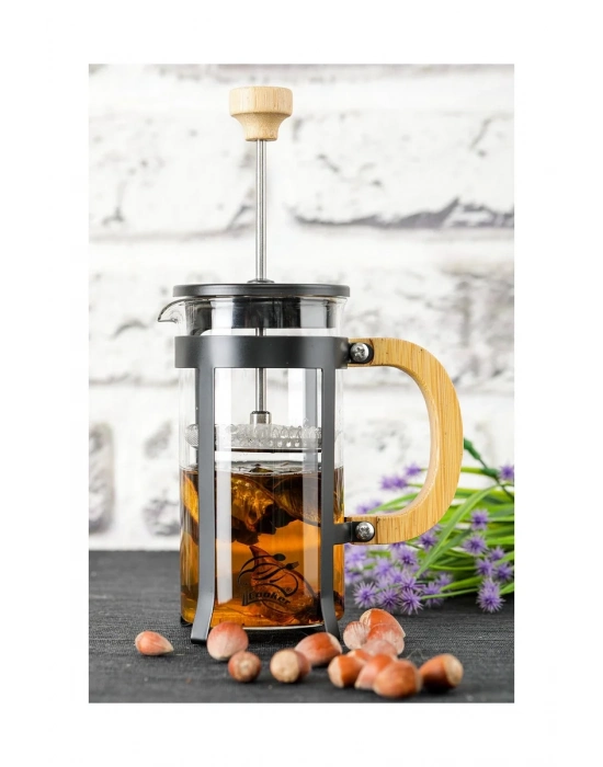 Lüx Cam 350 ml French Press Siyah
