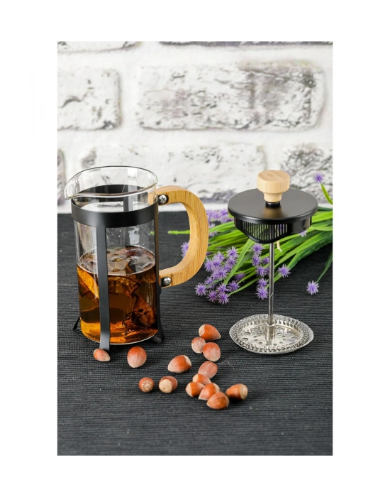 Lüx Cam 350 ml French Press Siyah