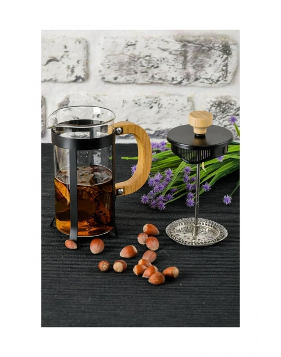 Lüx Cam 350 ml French Press Siyah