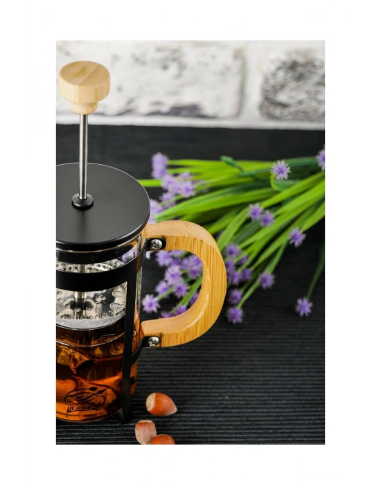 Lüx Cam 350 ml French Press Siyah