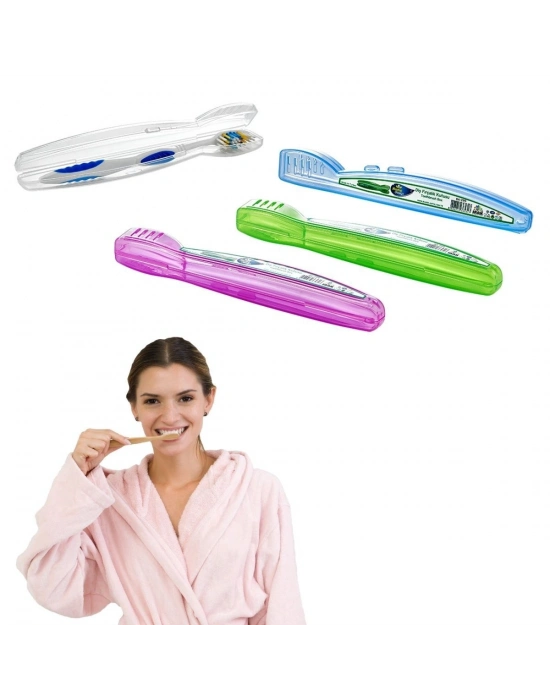® Lux Çanta İçi Hijyenik Seyahat Tipi Diş Fırçası Koyma Kutusu