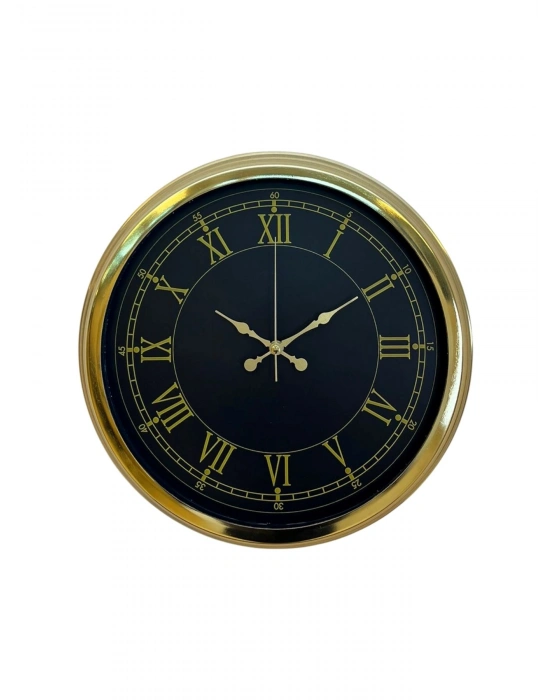 ® Luxury Gold 40 Cm Metal Duvar Saati