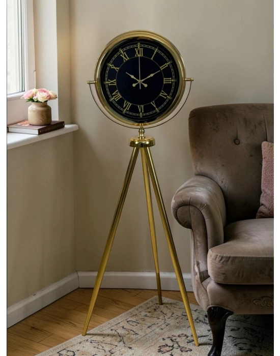 Luxury Gold Tripod Ayaklı Modern Saat