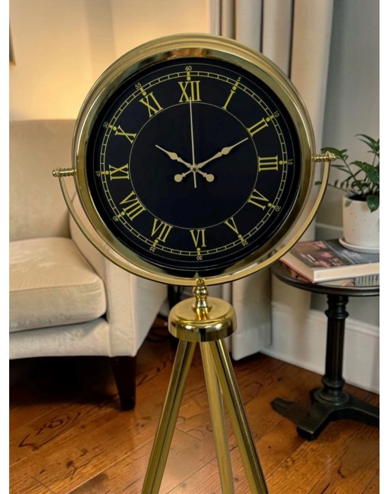 Luxury Gold Tripod Ayaklı Modern Saat