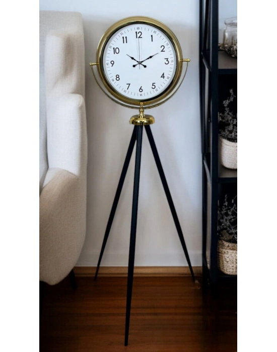 ® Luxury Gold Tripod Ayaklı Saat