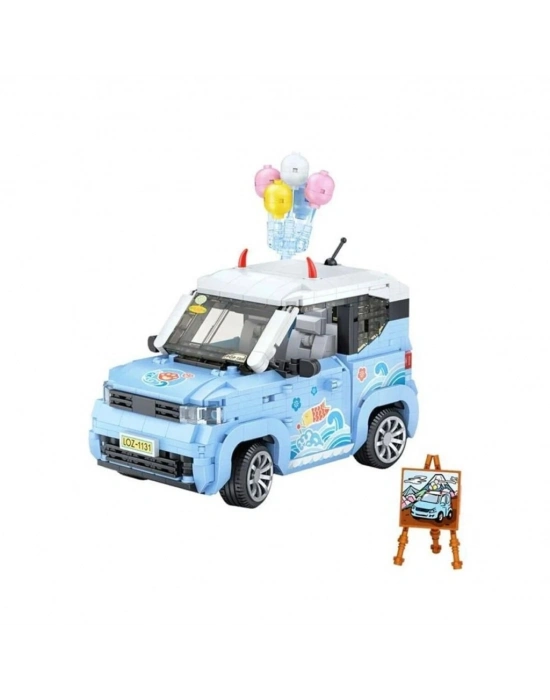 LZ-1131  BALON ARABASI MAVİ 875 PARÇA BLOCK OYUNCAK