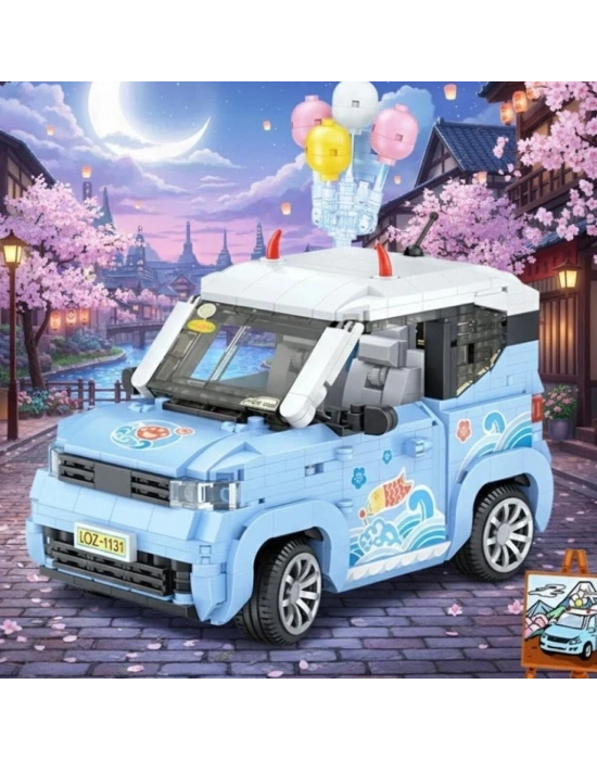 LZ-1131  BALON ARABASI MAVİ 875 PARÇA BLOCK OYUNCAK